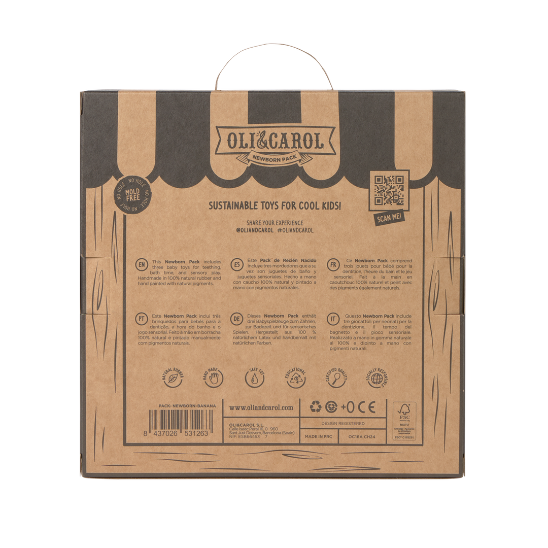Oli &amp; Carol Fruit Salad Newborn Set - Baby Bijtringen Set 8