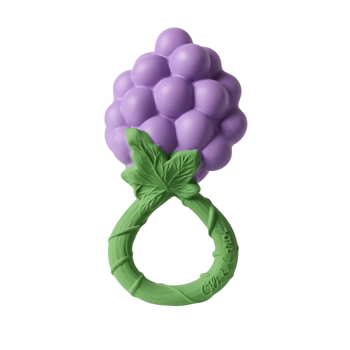 Oli &amp; Carol Grape Rattle Toy - Baby Rammelaar - Paars 1