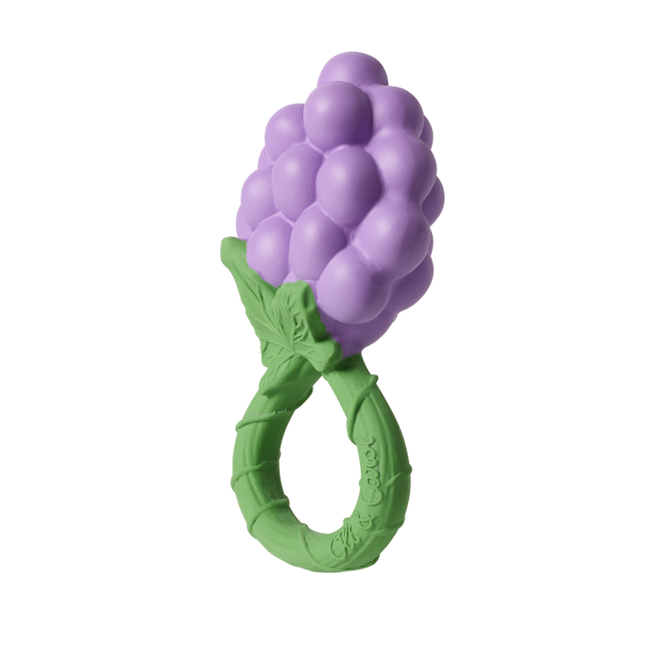 Oli &amp; Carol Grape Rattle Toy - Baby Rammelaar - Paars 3