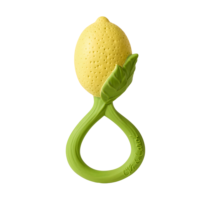Oli &amp; Carol Lemon Rattle Toy - Baby Rammelaar - Geel 1