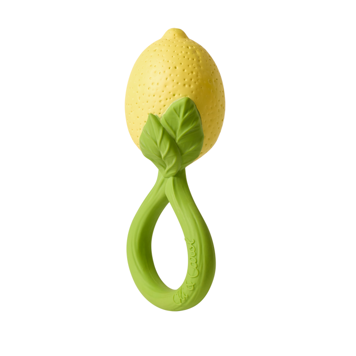 Oli &amp; Carol Lemon Rattle Toy - Baby Rammelaar - Geel 3