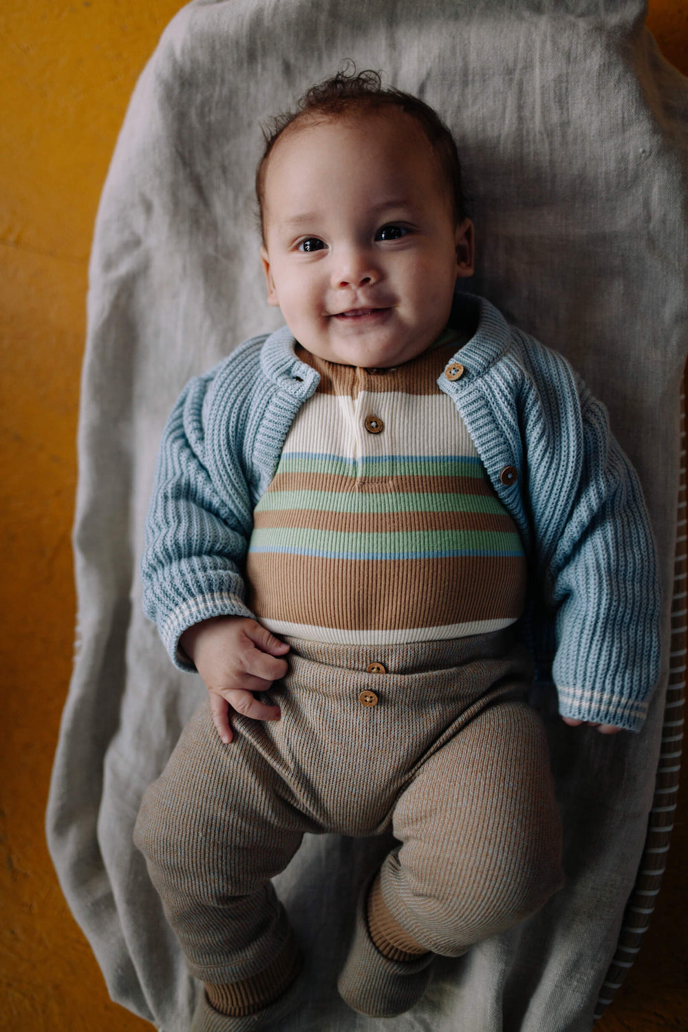 Riffle Baggy Pants Pax Knitted Combo Blue - Newborn Broekje 2