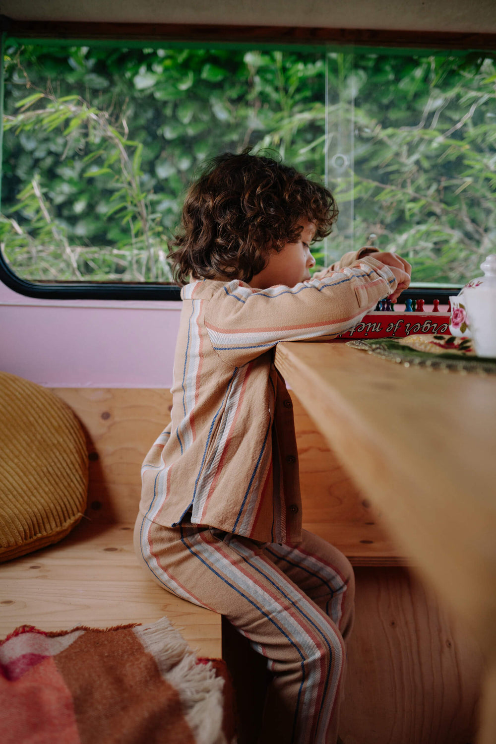 Riffle Blouse Calvin Woven Stripe - Kinder Blouse 2