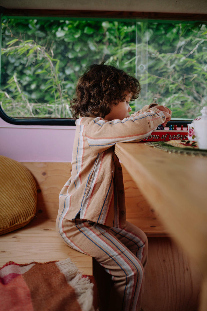 Riffle Blouse Calvin Woven Stripe - Kinder Blouse 2