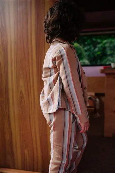 Riffle Blouse Calvin Woven Stripe - Kinder Blouse 4