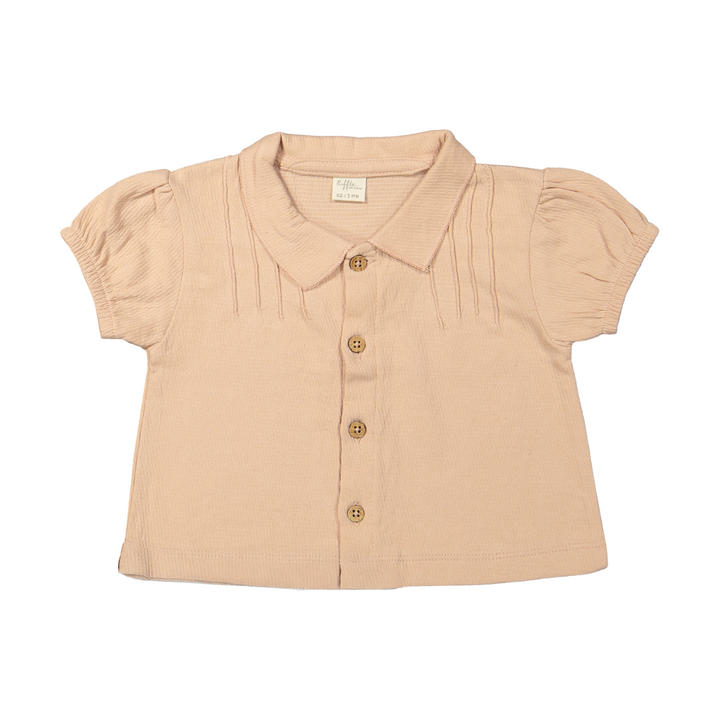 Riffle Blouse Caro Pink - Meisjes Blouse - Roze 1
