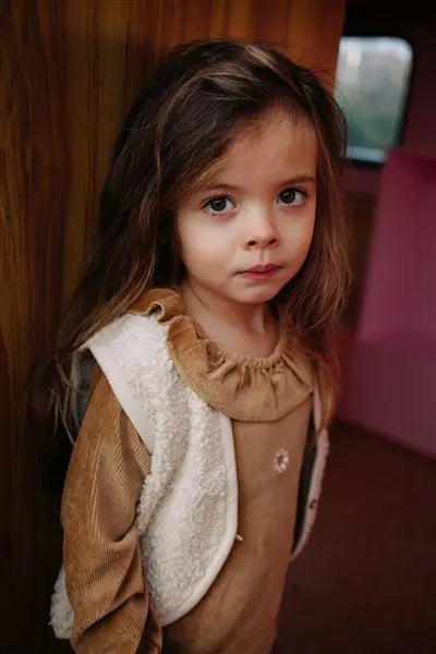 Riffle Blouse Cootje Rib Brown - Meisjes Blouse - Bruin 3