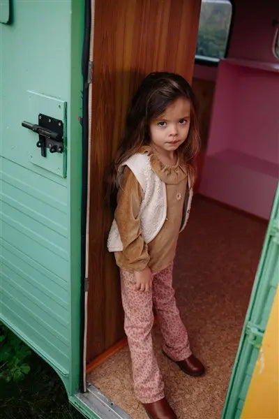 Riffle Blouse Cootje Rib Brown - Meisjes Blouse - Bruin 5