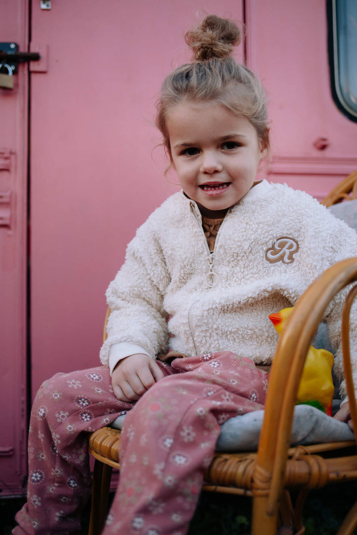 Riffle Bomber Noël Teddy Off White - Kindervest - Off White 2