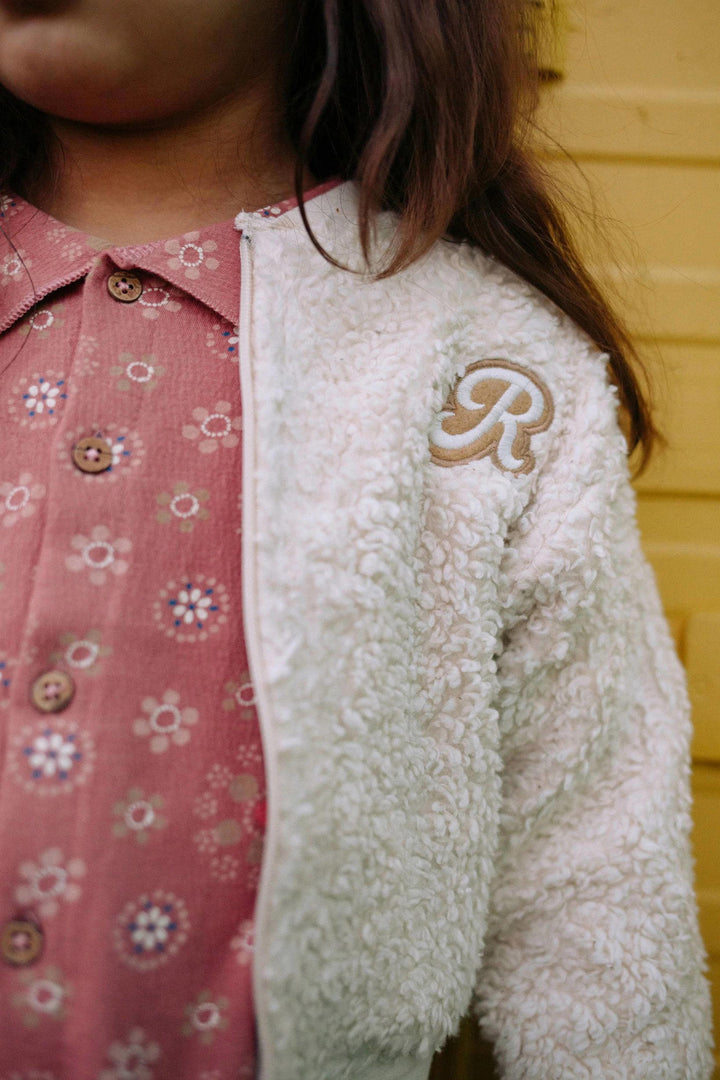 Riffle Bomber Noël Teddy Off White - Kindervest - Off White 3