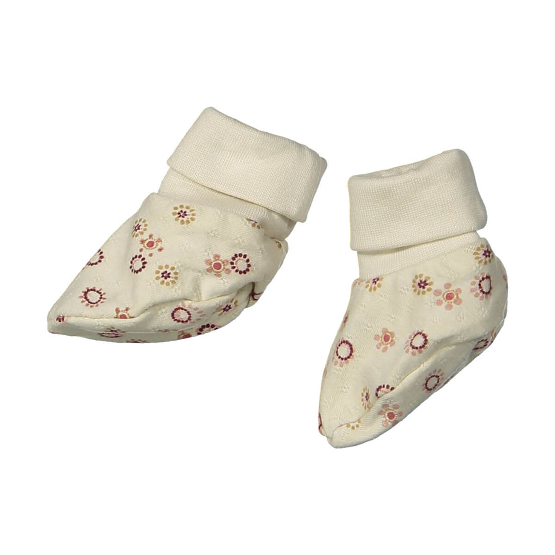 Riffle Booties Billie Small Flower - Newborn Slofjes - Roze 1