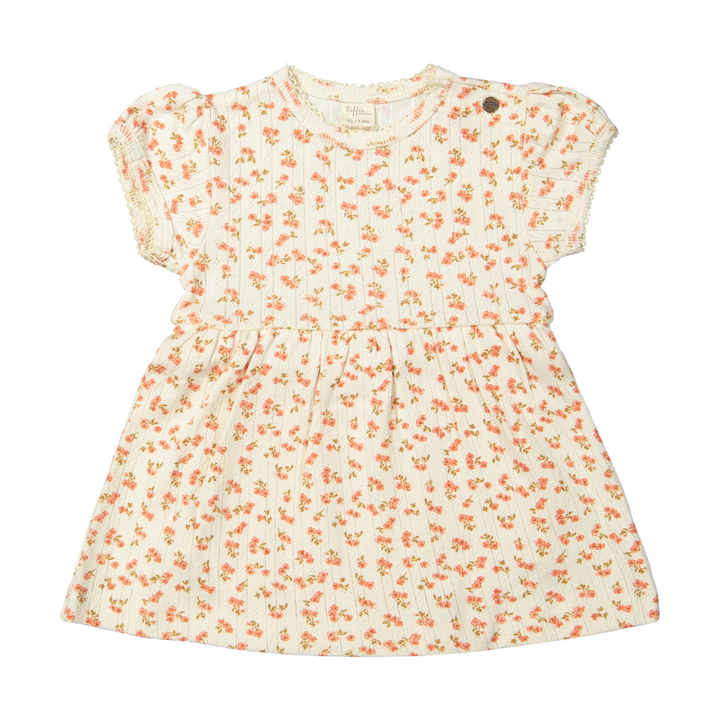 Riffle Dress Abigail Pointelle Blossom - Newborn Jurkje 1