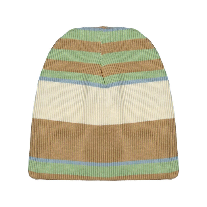 Riffle Hat Bowie Rib Stripe Green Newborn Mutsje Multicolor 1