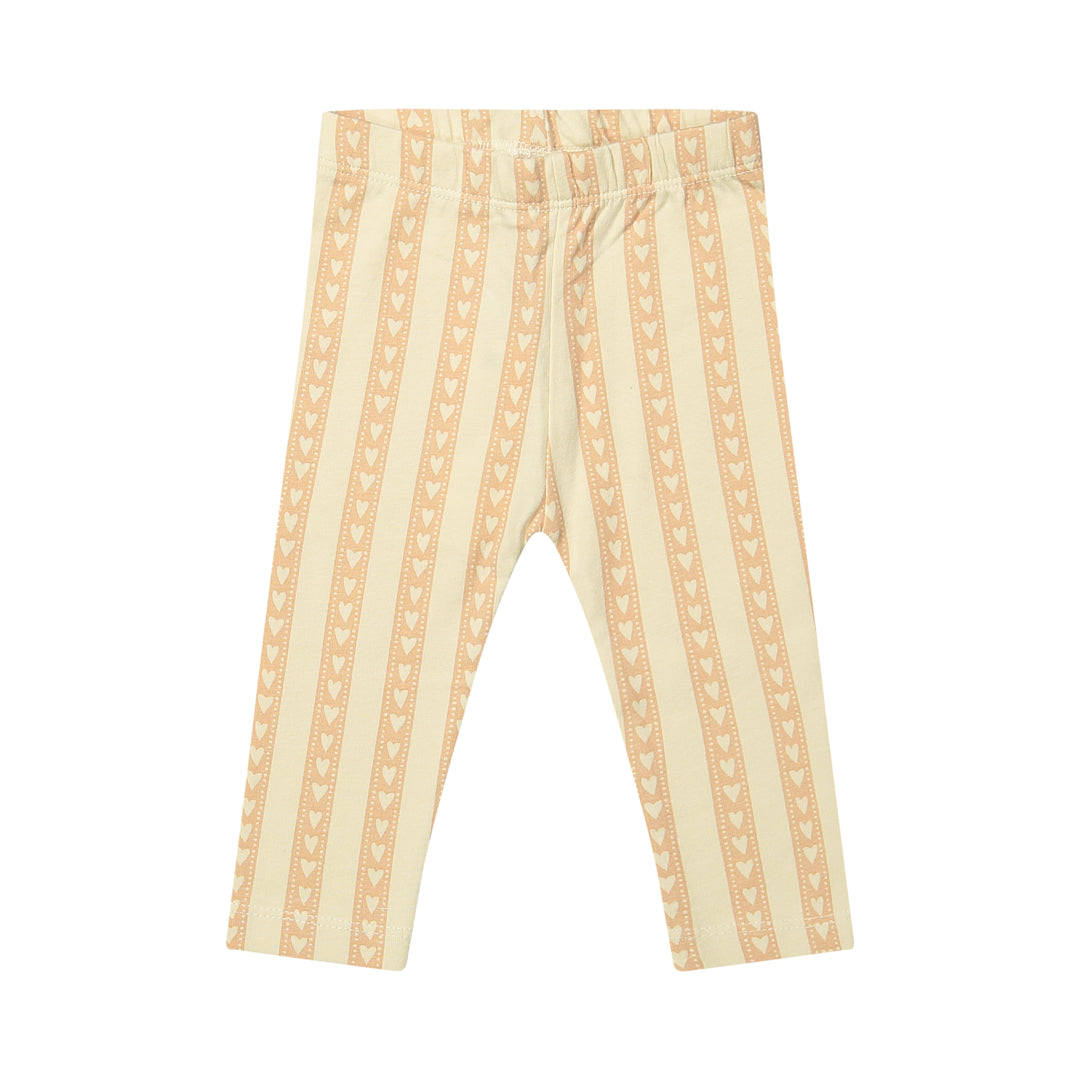 Riffle Legging Perr Baby Hearts - Newborn - Beige/Roze 1