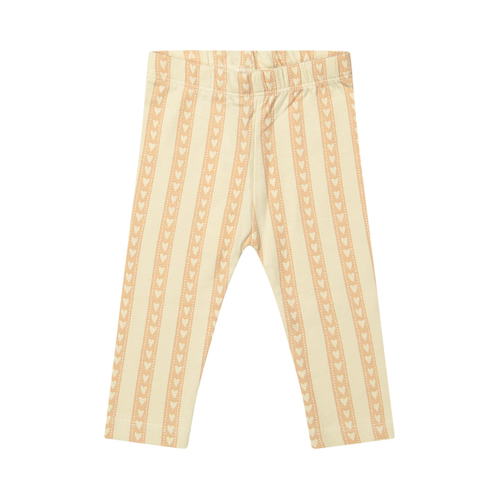 Riffle Legging Perr Baby Hearts - Newborn - Beige/Roze 1