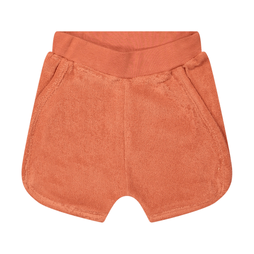 Riffle Short Zoey Terry Apricot - Kinderbroek Rood2