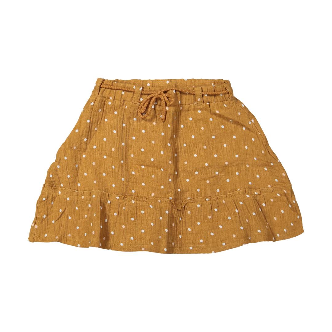 Riffle Skirt Rijk Woven Muslin - Meisjes Rok - Bruin 1