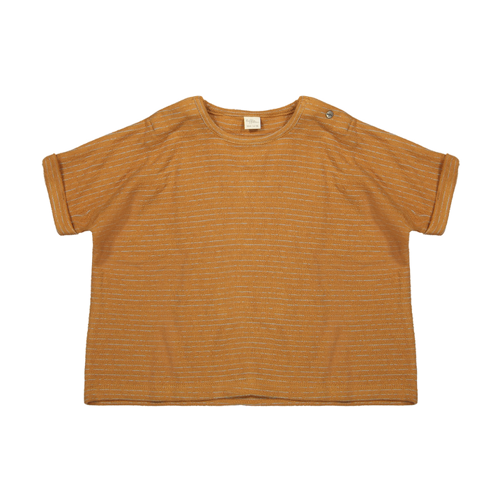 Riffle T-shirt Jacky Terry Stripe- Jongensshirt - Bruin 1