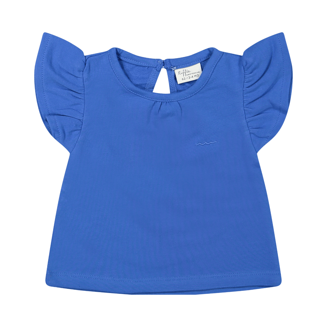 Riffle T-shirt Joan Sweat Blue - Meisjesshirt Blauw1