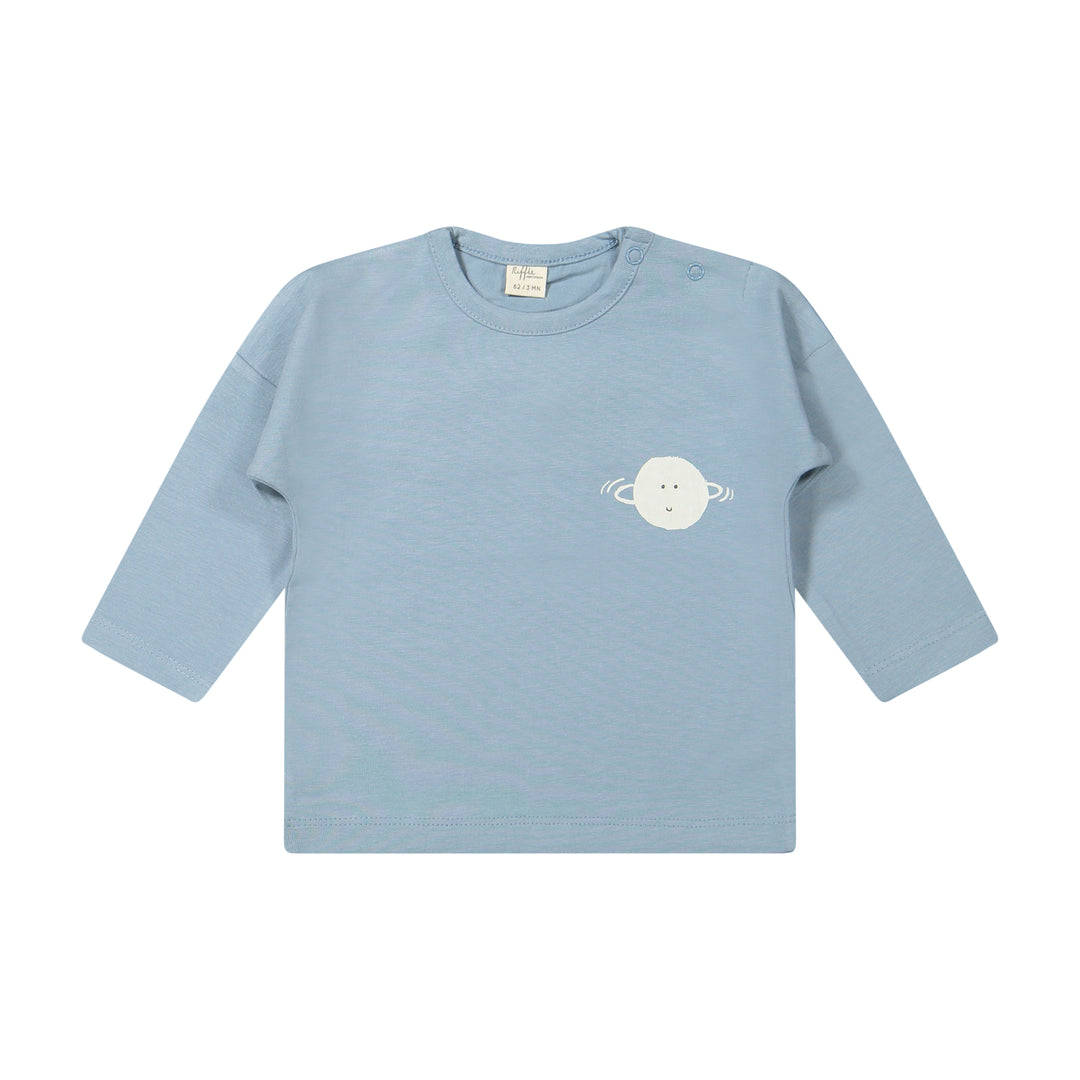 Riffle T-shirt Moon Ashley Blue - Babyshirt - Lichtblauw 1