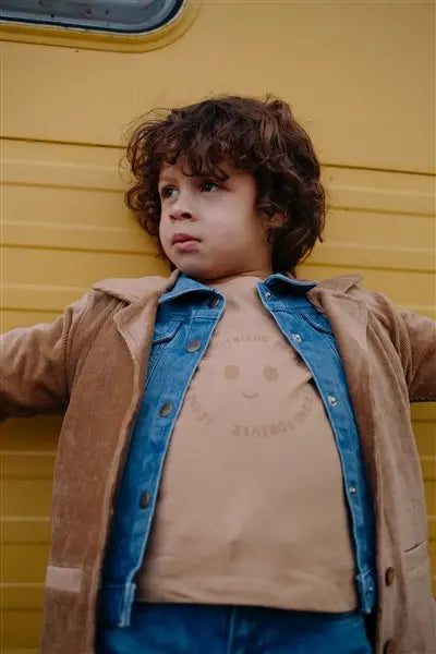 Riffle T-shirt Moove Longsleeve Jersey Brown - Kindershirt 2