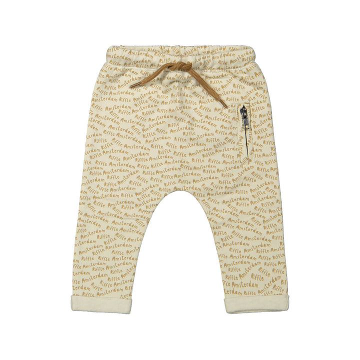 Riffle Baggy Pants Pax Riffle - Newborn Broekje - Ecru/Bruin 1