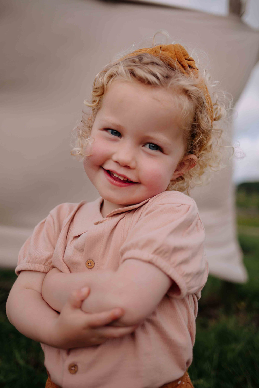 Riffle Blouse Caro Pink - Meisjes Blouse - Roze 2