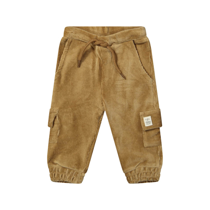 Riffle Cargo Pyke Rib Cognac Brown - Jongens Cargo Broek 1