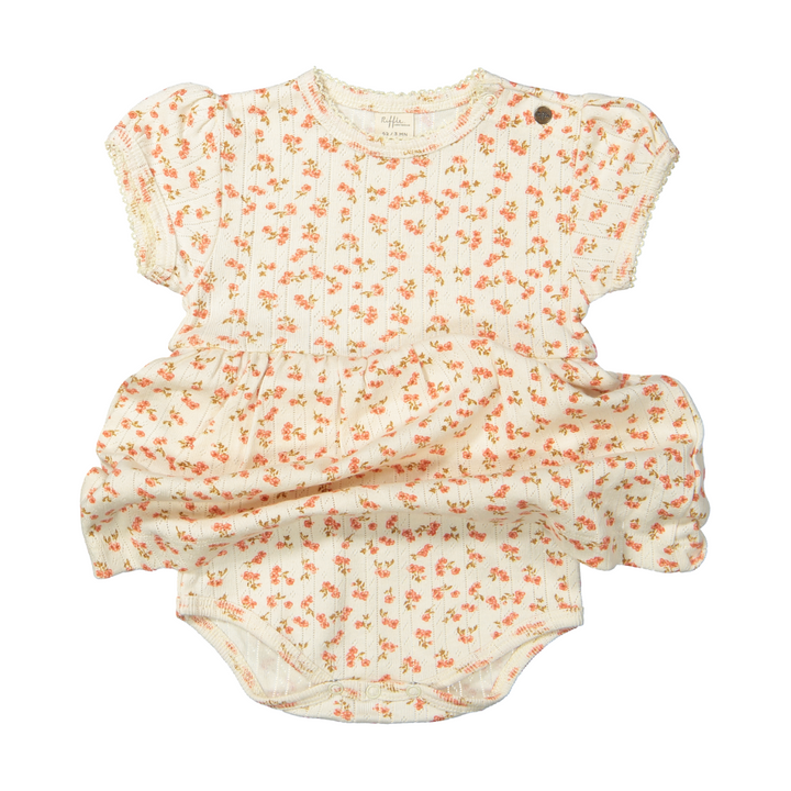Riffle Dress Abigail Pointelle Blossom - Newborn Jurkje 3