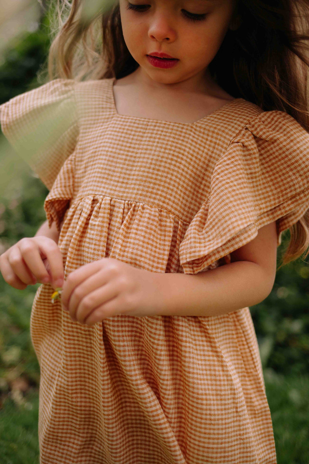 Riffle Dress Azra Woven Linnen Square - Meisjesjurk 5
