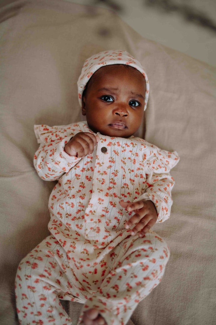 Riffle Hat Bowie Pointelle Blossom- Newborn Meisjes Muts 2