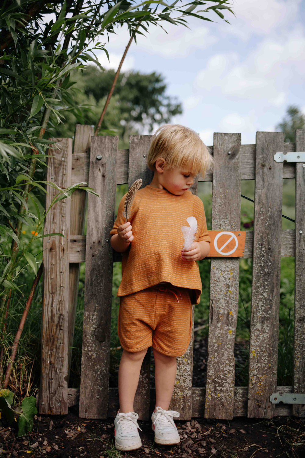 Riffle Short Zino Terry Stripe - Jongens Korte Broek - Bruin 2