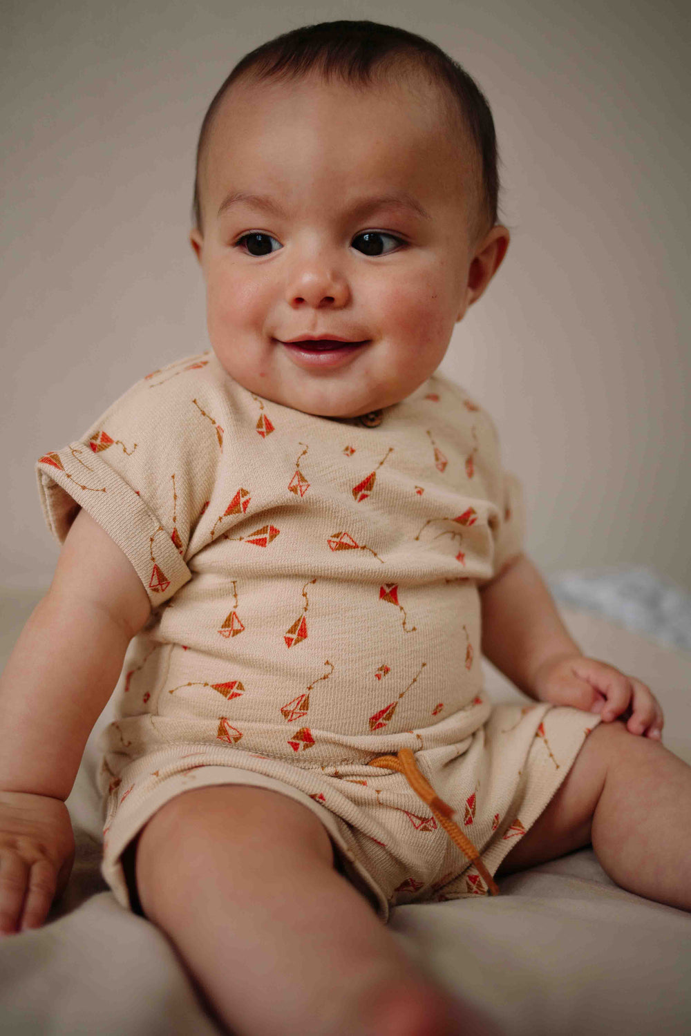 Riffle Short Zuri Mesh Knit Kite - Kindershort - Beige 2