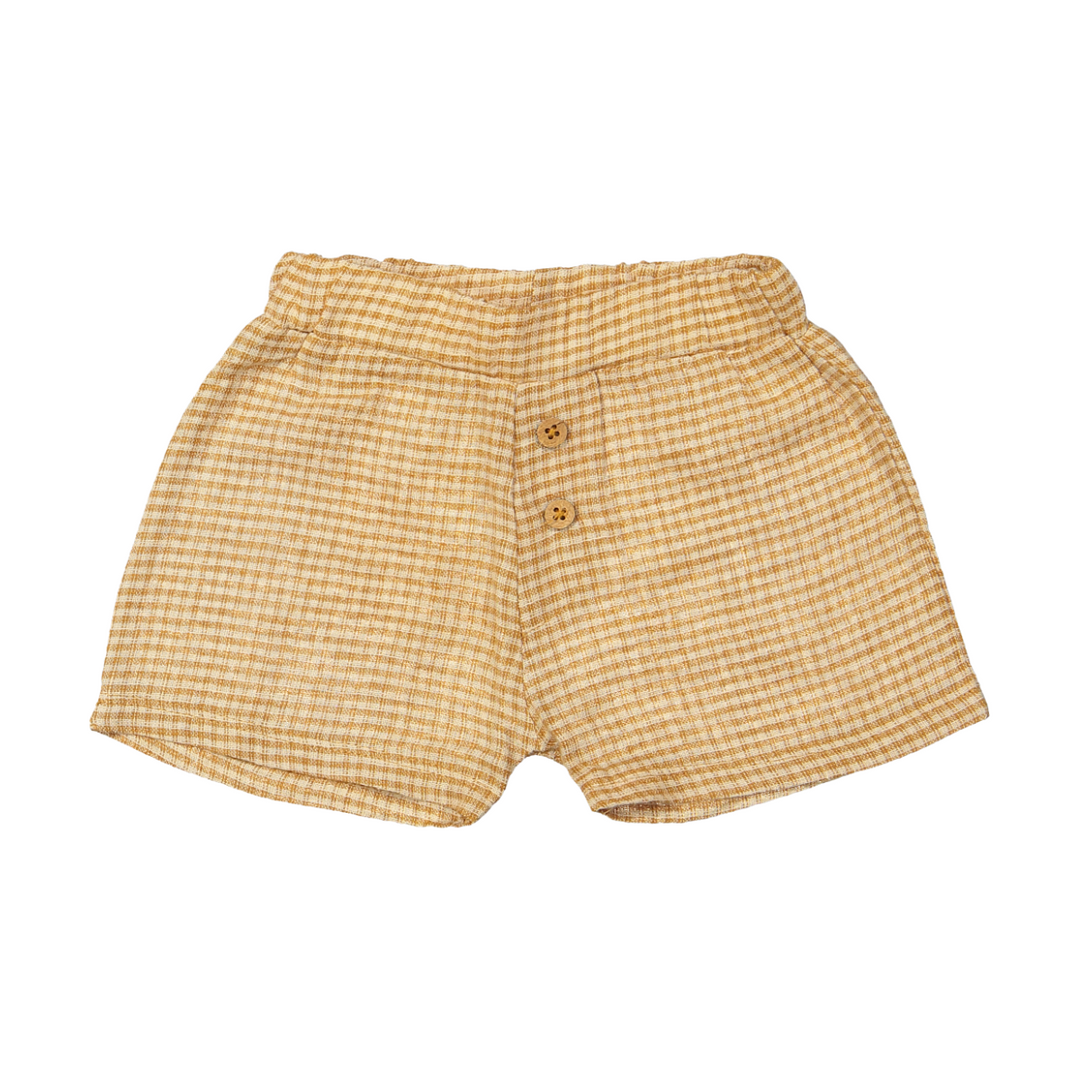 Riffle Short Zuri Woven Linen Square - Jongens Korte Broek 1