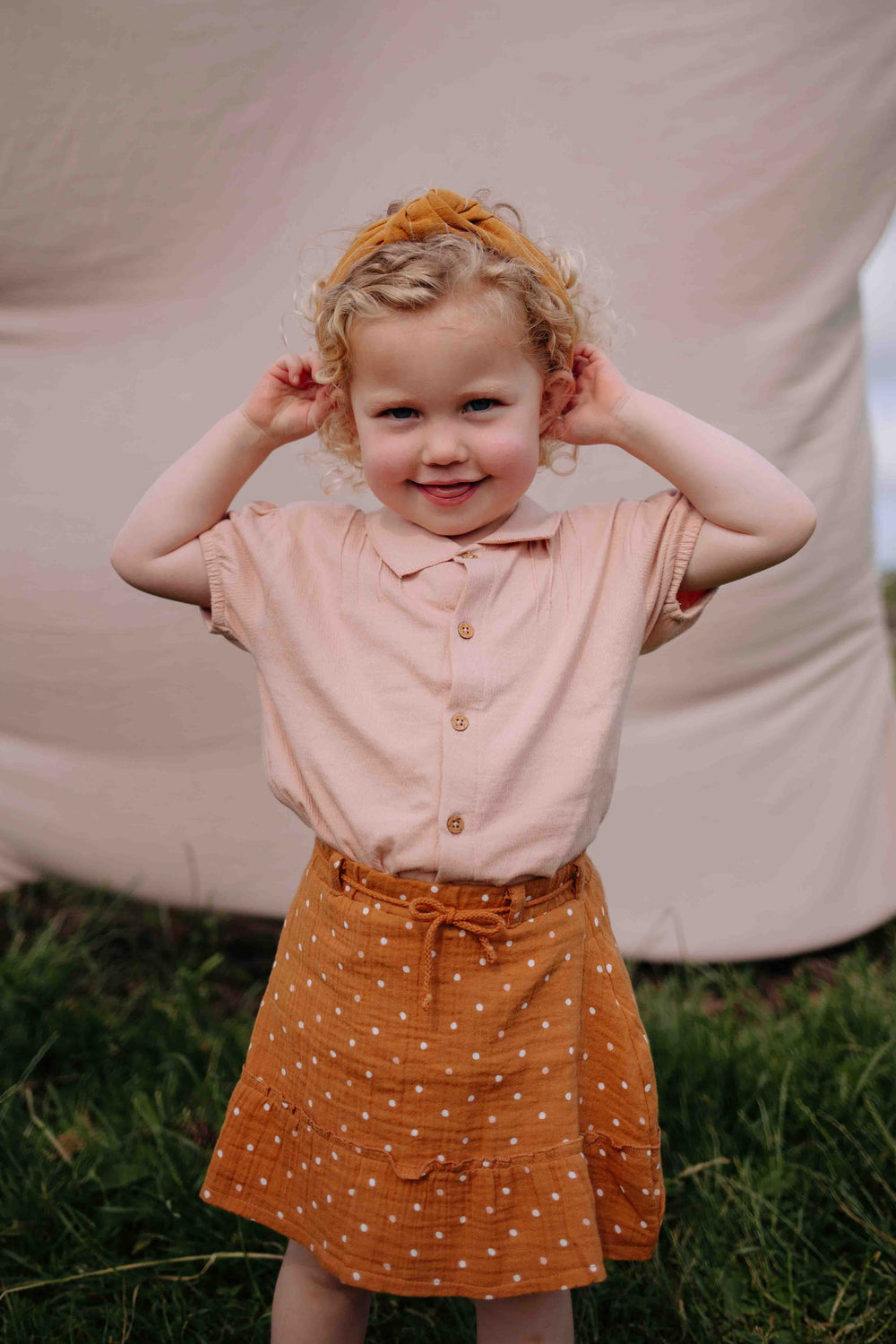 Riffle Skirt Rijk Woven Muslin - Meisjes Rok - Bruin 2