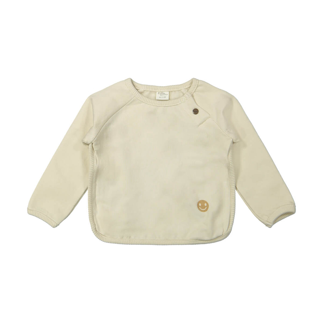  Riffle Sweater Matt Longsleeve - Newborn Sweater - Ecru 1