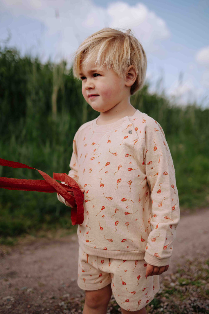 Riffle Sweater Myra Mesh Knit Kite - Kindertrui - Beige 3