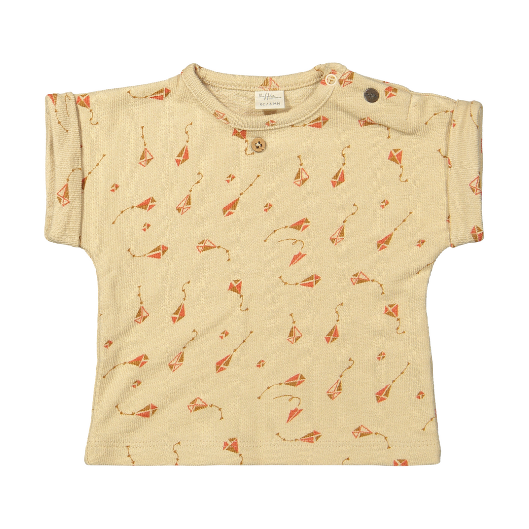 Riffle T-shirt Juul Mesh Knit Kite - Kindershirt - Beige 1