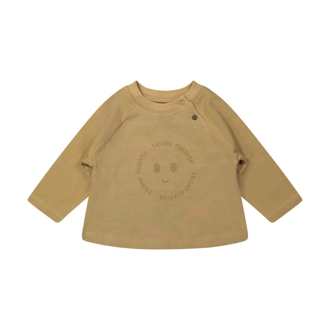 Riffle T-shirt Moove Longsleeve Jersey Brown - Kindershirt 1