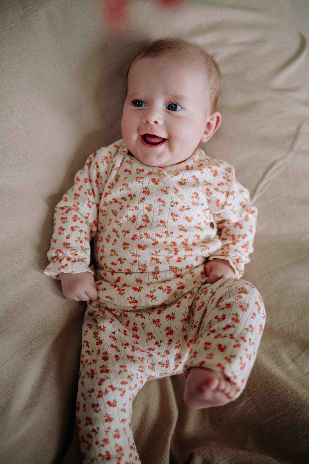 Riffle Turn Over Top Nova Pointelle Blossom - Baby Shirtje 2