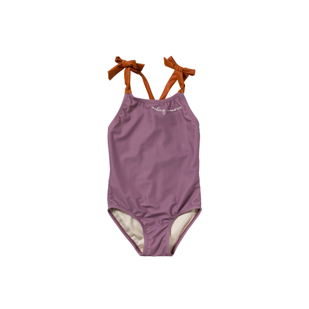 Salted Stories Colorblock Swimsuit - Meisjes Badbak - Paars 1