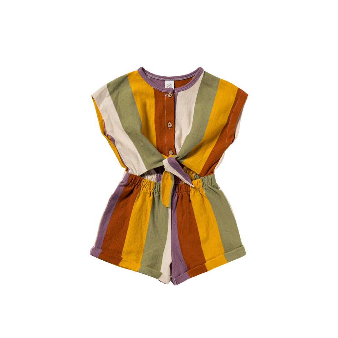 Salted Stories Multi Stripe Tie Jumpsuit - Meisjes Jumpsuit 1