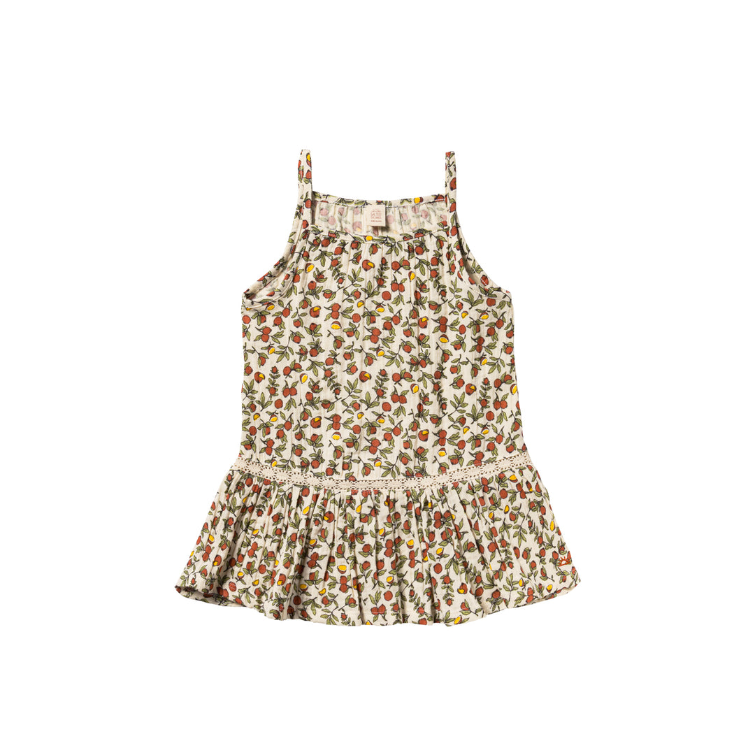 Salted Stories Pommegranate Dress - Meisjesjurk - Ecru 1