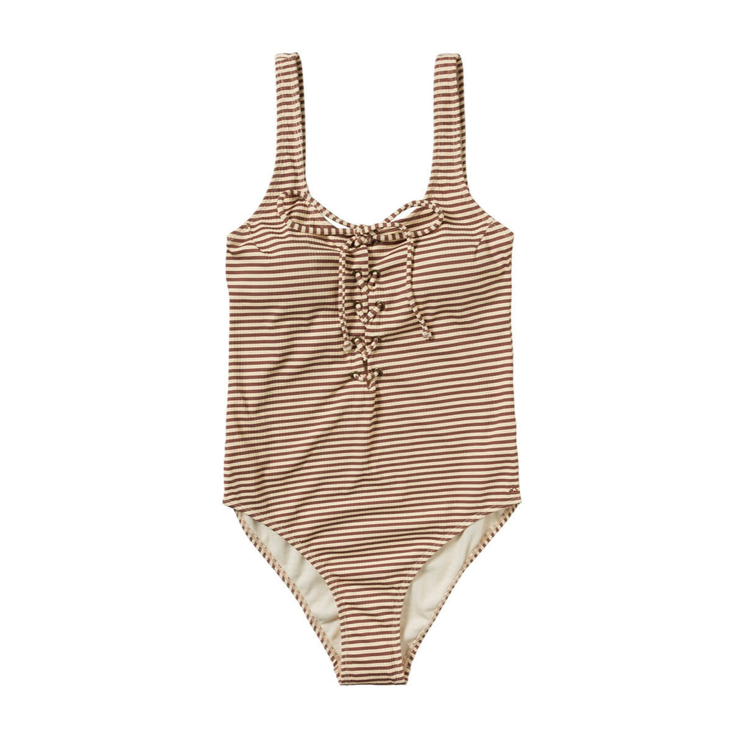 Salted Stories Rib Stripe Sas Woman - Dames Badpak - Bruin – Bee Cute - Babykleding & Kinderkleding Salted Stories Rib Stripe Sas Woman - Dames Badpak - Bruin – Bee Cute - Babykleding & Kinderkleding