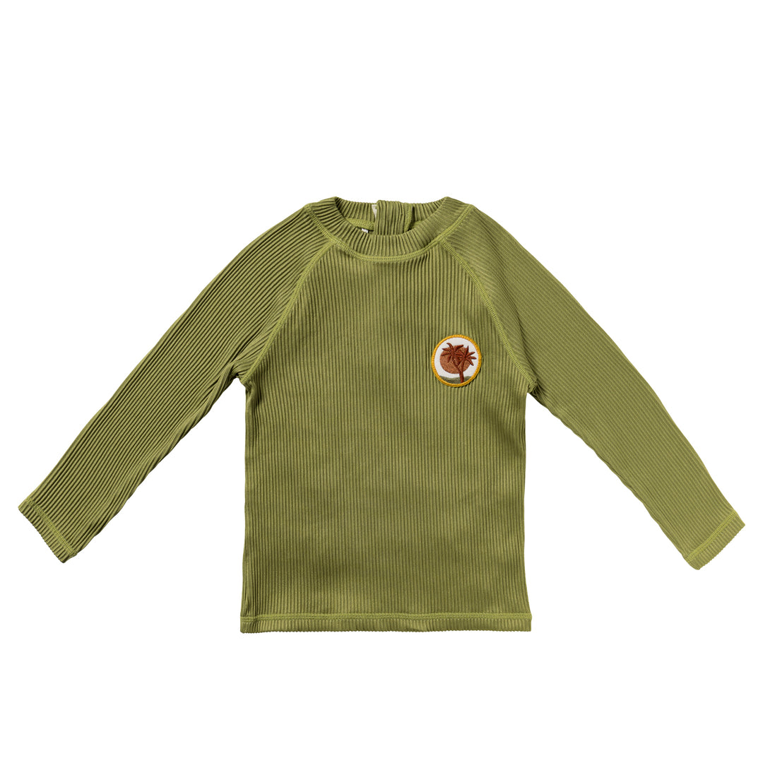 Salted Stories Solid Rib Swim Longsleeve - Jongens UV Shirt 1