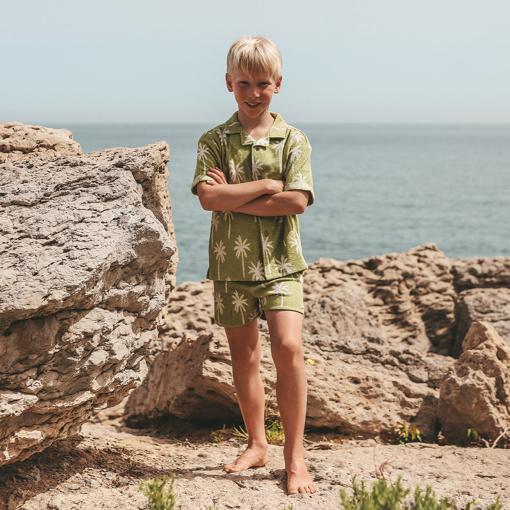 Salted Stories Beach Palms Loose Shirt - Jongens Shirt 2