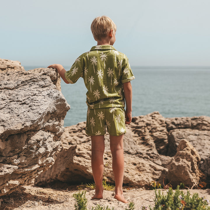 Salted Stories Beach Palms Loose Shirt - Jongens Shirt 3