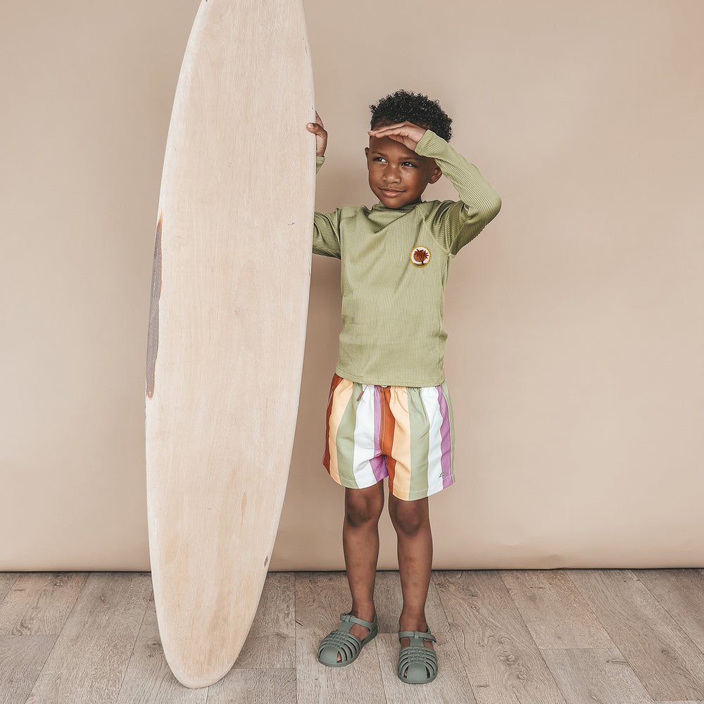 Salted Stories Multi Stripe Swim Shorts - Jongens Zwembroek 2