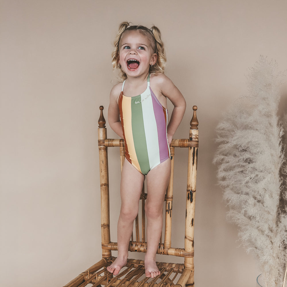 Salted Stories Multi Stripe Swimsuit - Meisjes Badbak 2
