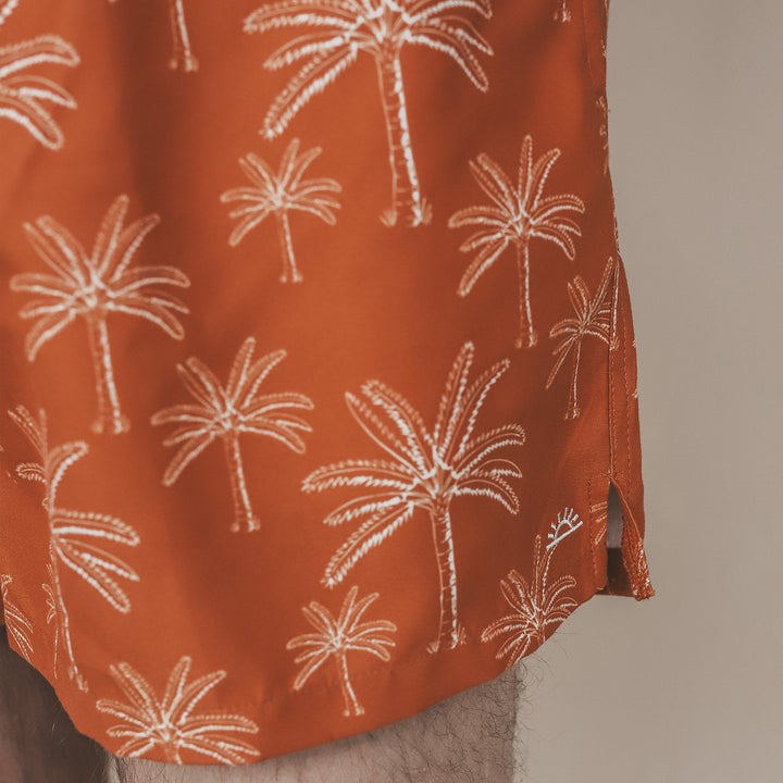 Salted Stories Palms Swim Short Men - Zwembroek - Bruin 4